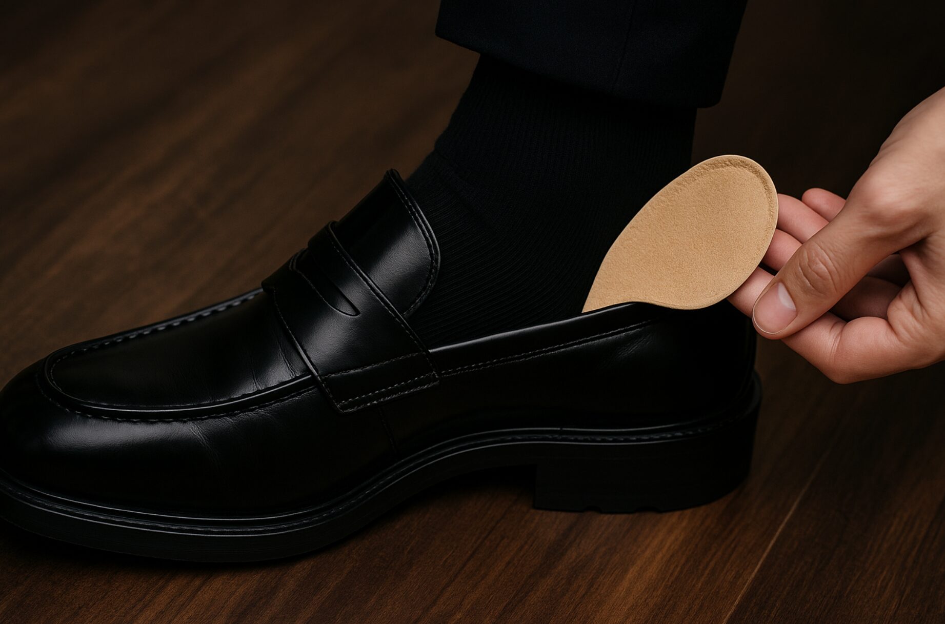 ローファーでかかとが痛い時の対策