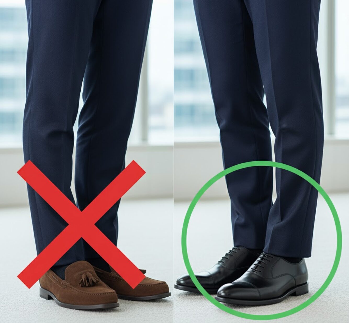 ビジネス シューズ 紐 なし マナー