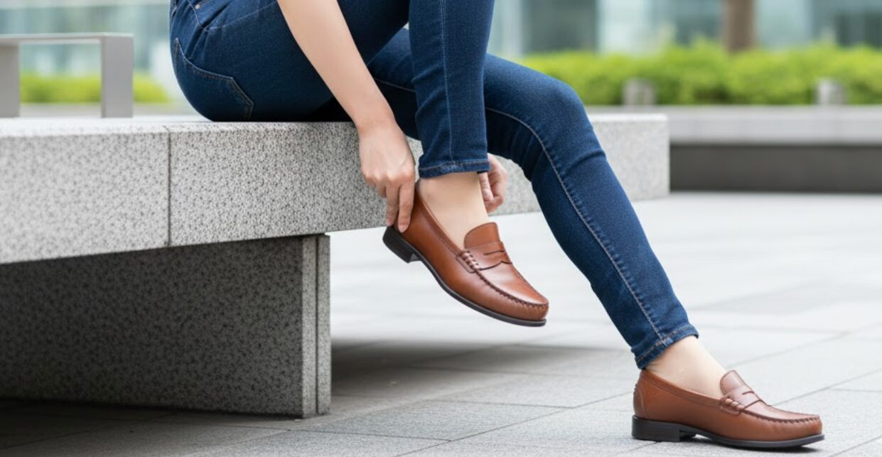 スリッポン 脱げる 対策