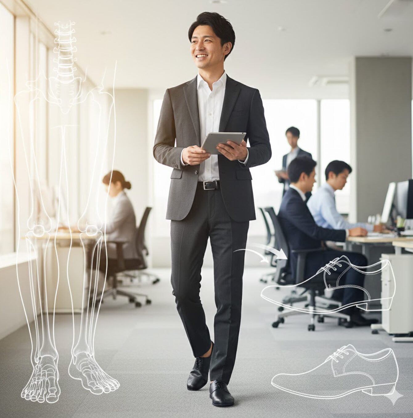 ベアフットシューズ 革靴