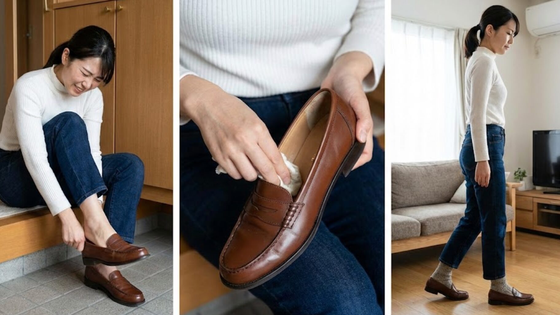 ローファー きつい