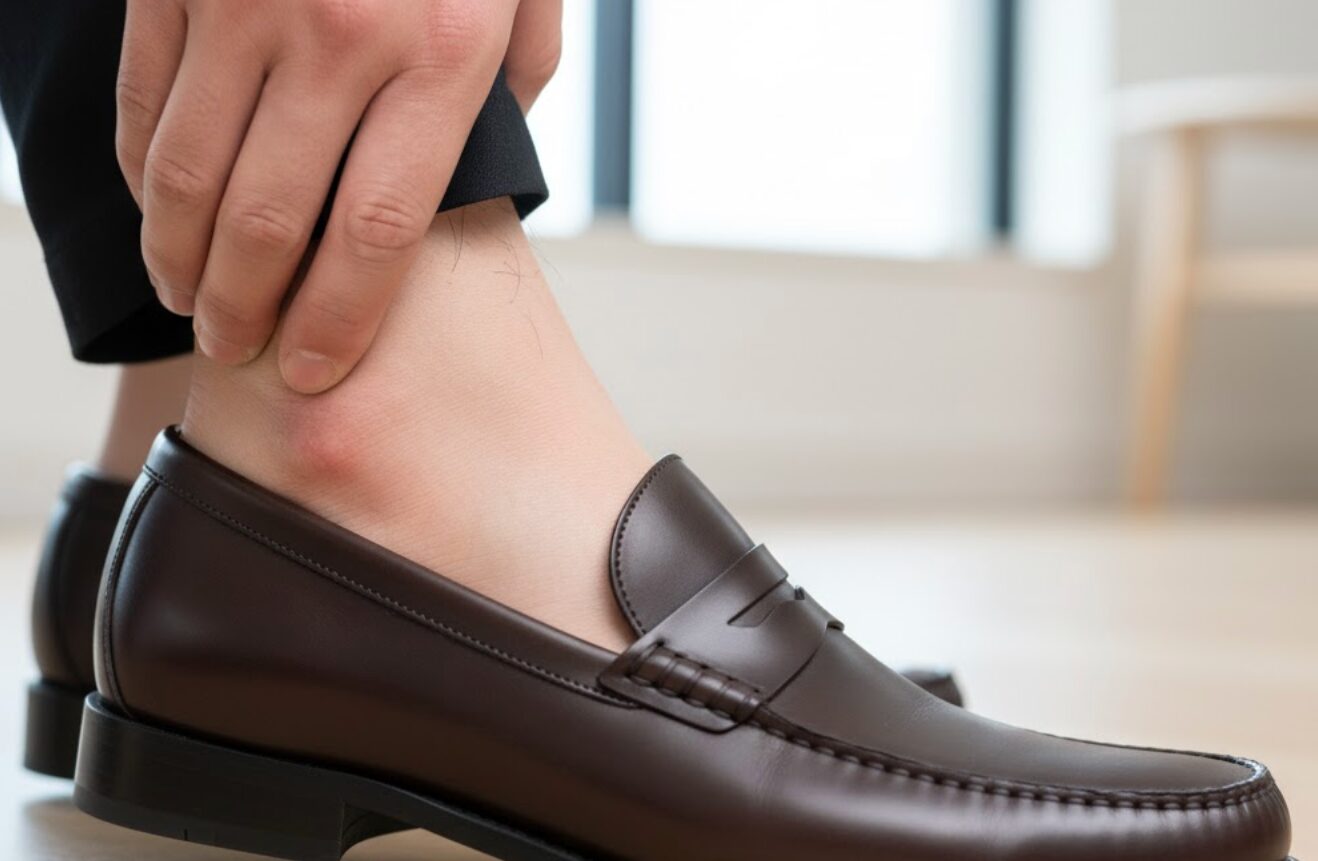 ローファー くるぶし 痛い