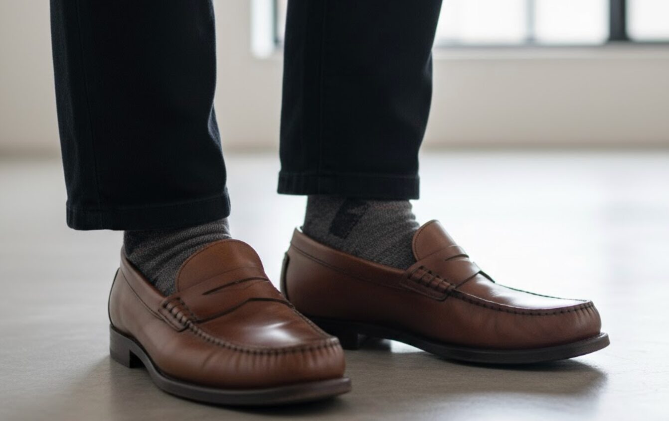 ローファー ぶかぶか