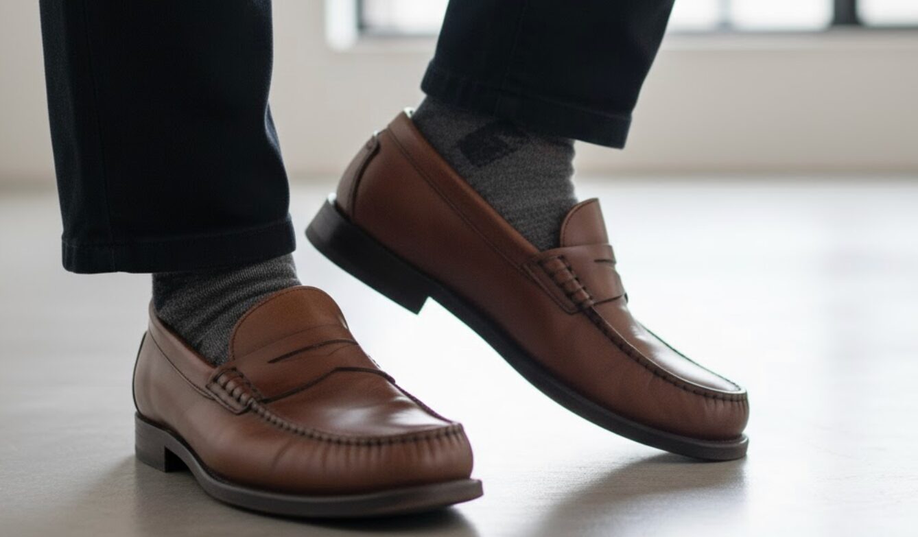 ローファー ぶかぶか