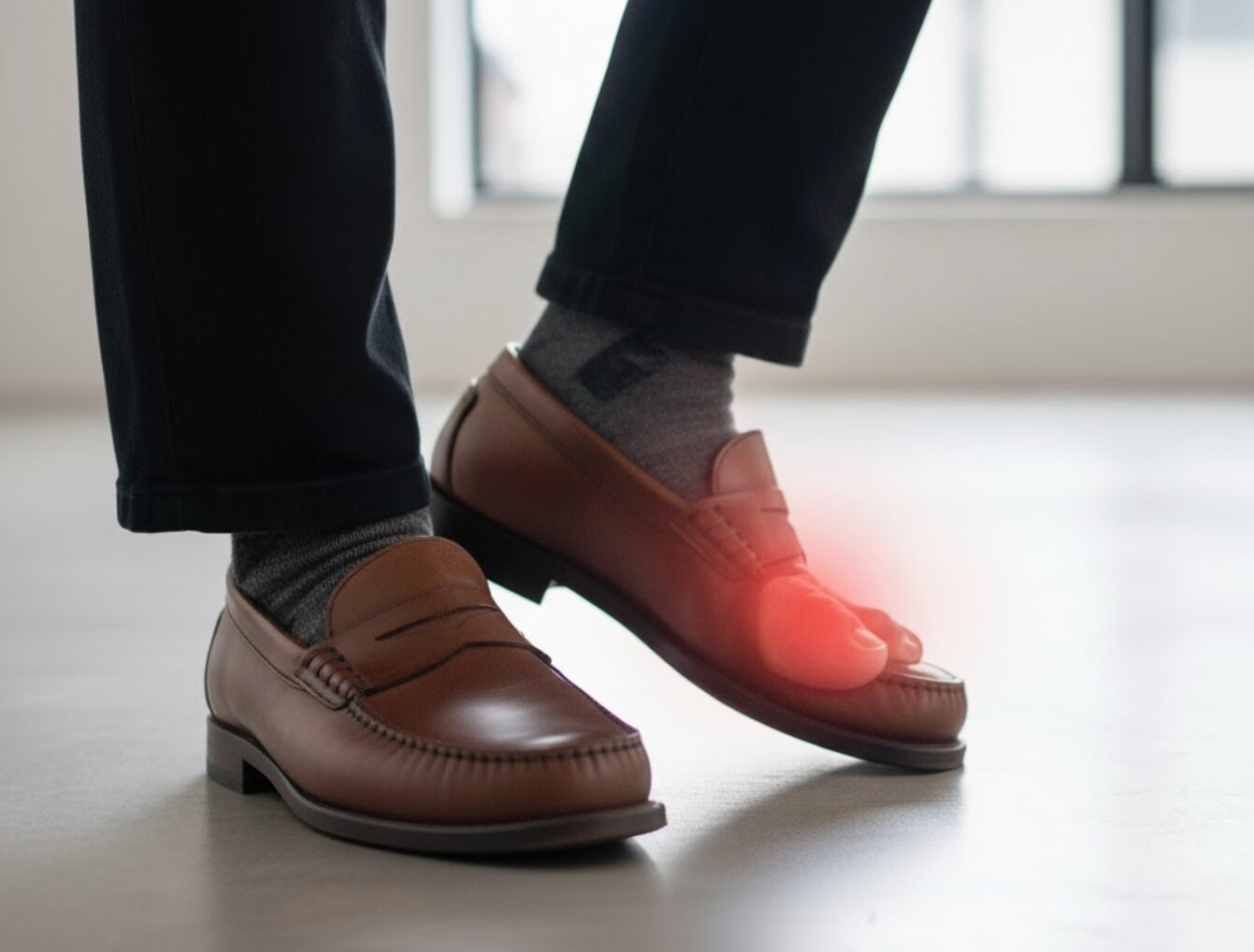 ローファー ぶかぶか