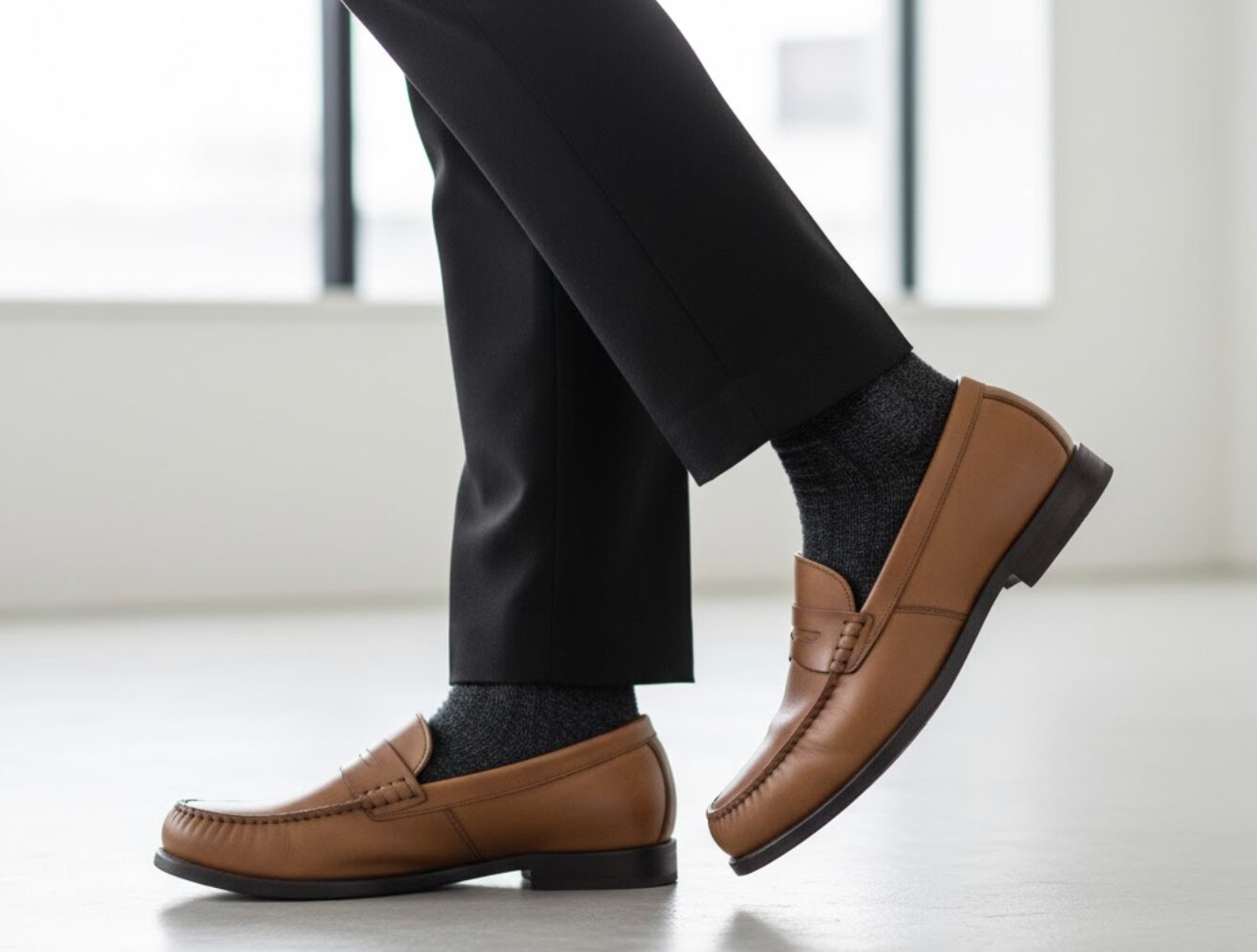 ローファー ぶかぶか