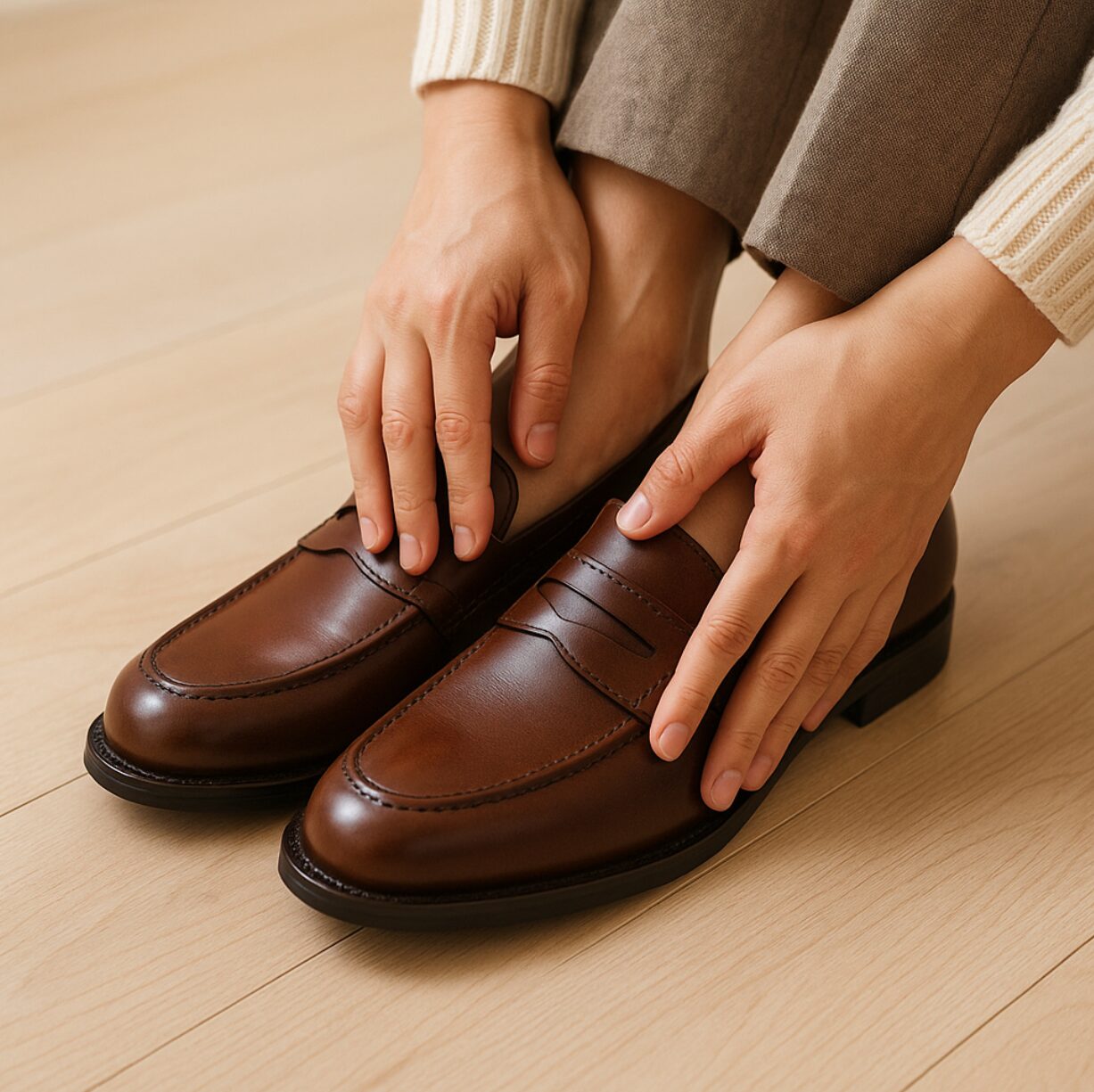 ローファー 足 の 甲 きつい