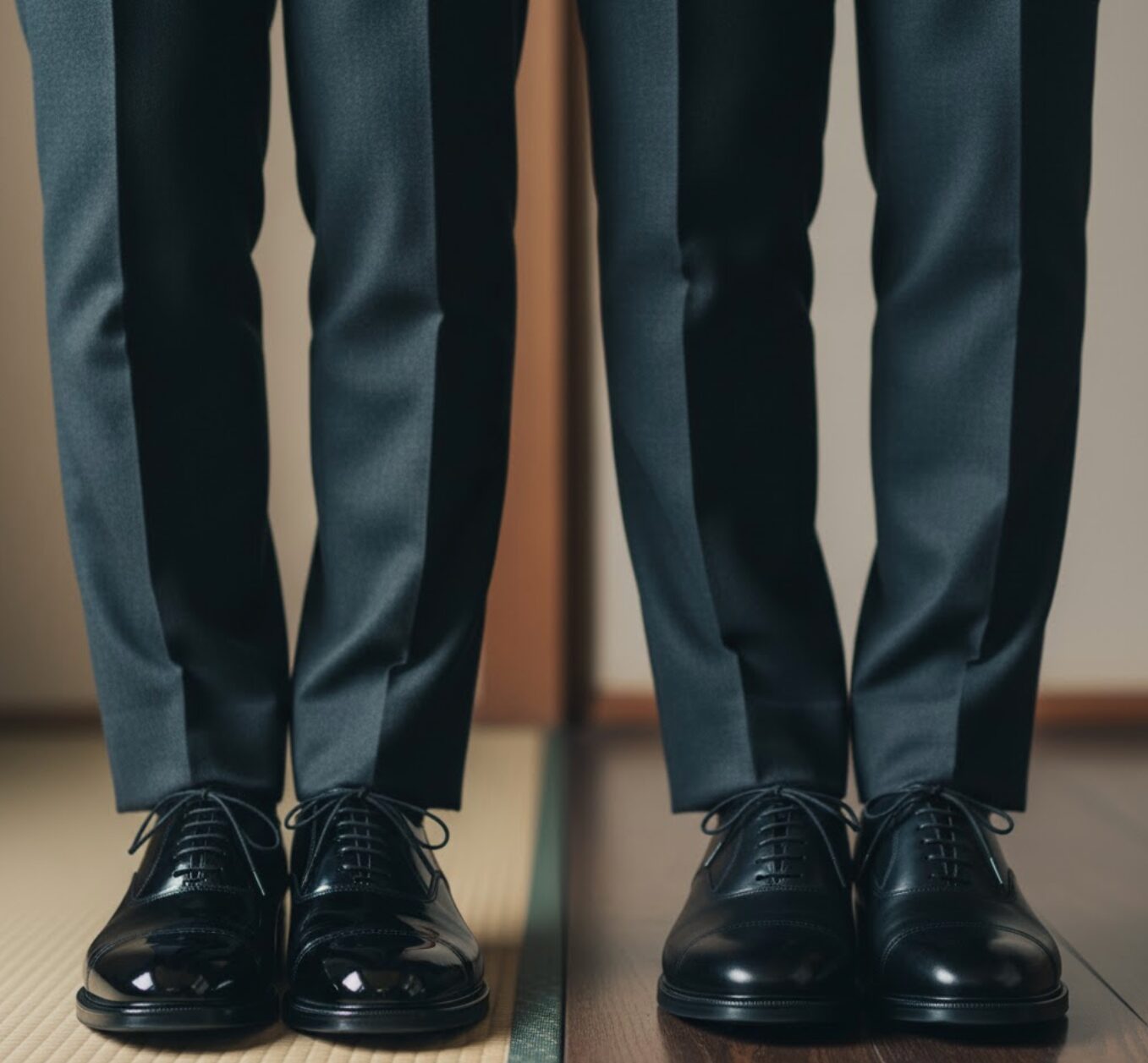 プレーントゥ ストレートチップ どっち