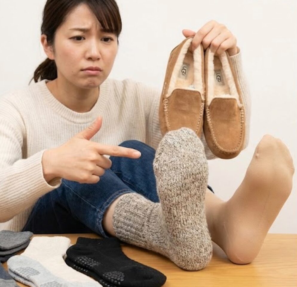 ugg スリッポン 脱げる