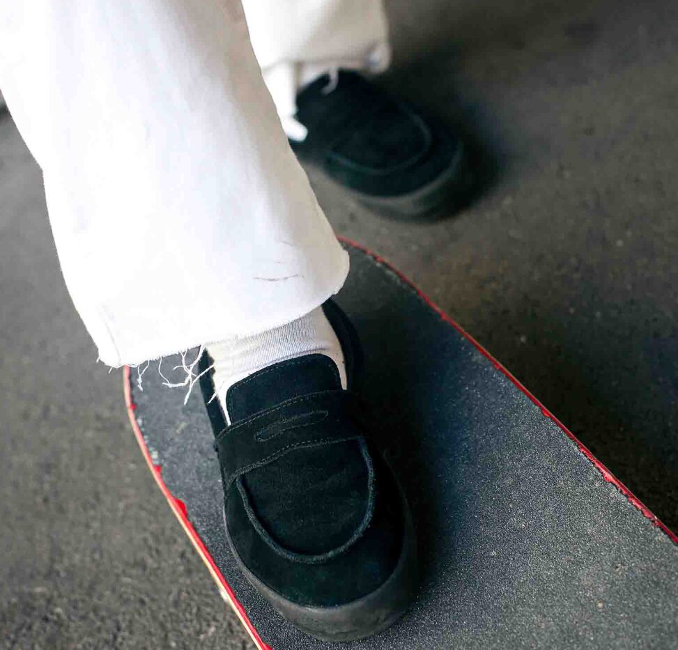 バンズ ローファー コーデ