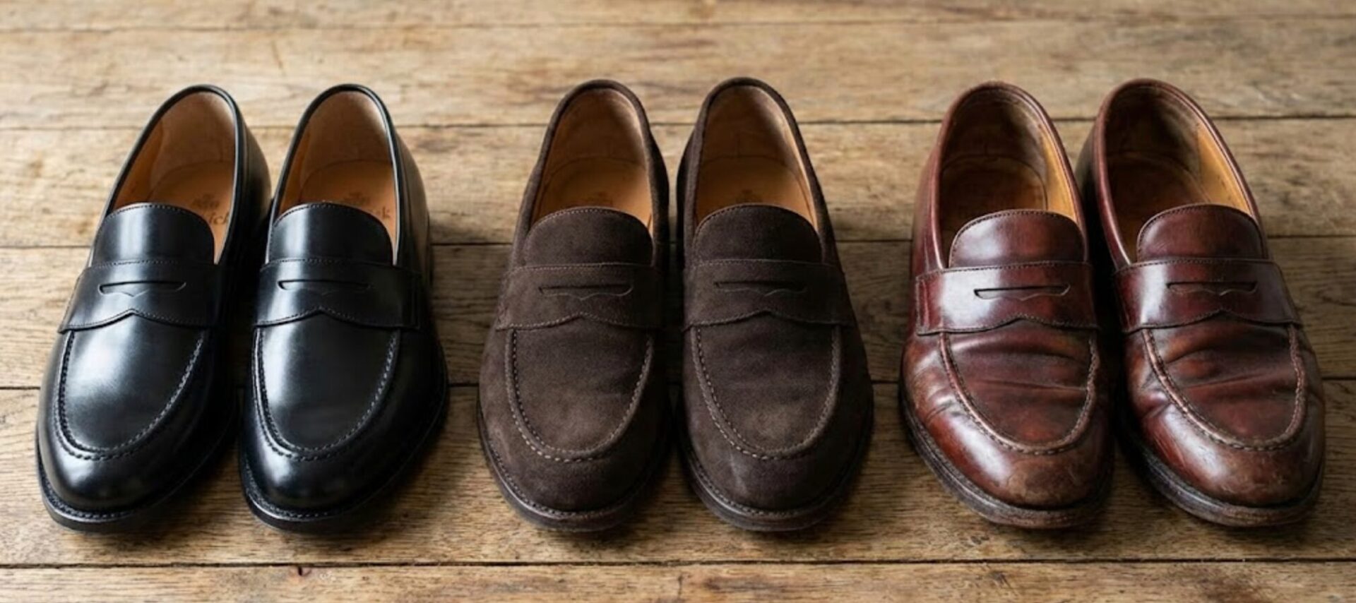 バー ウィック ローファー 経年 変化