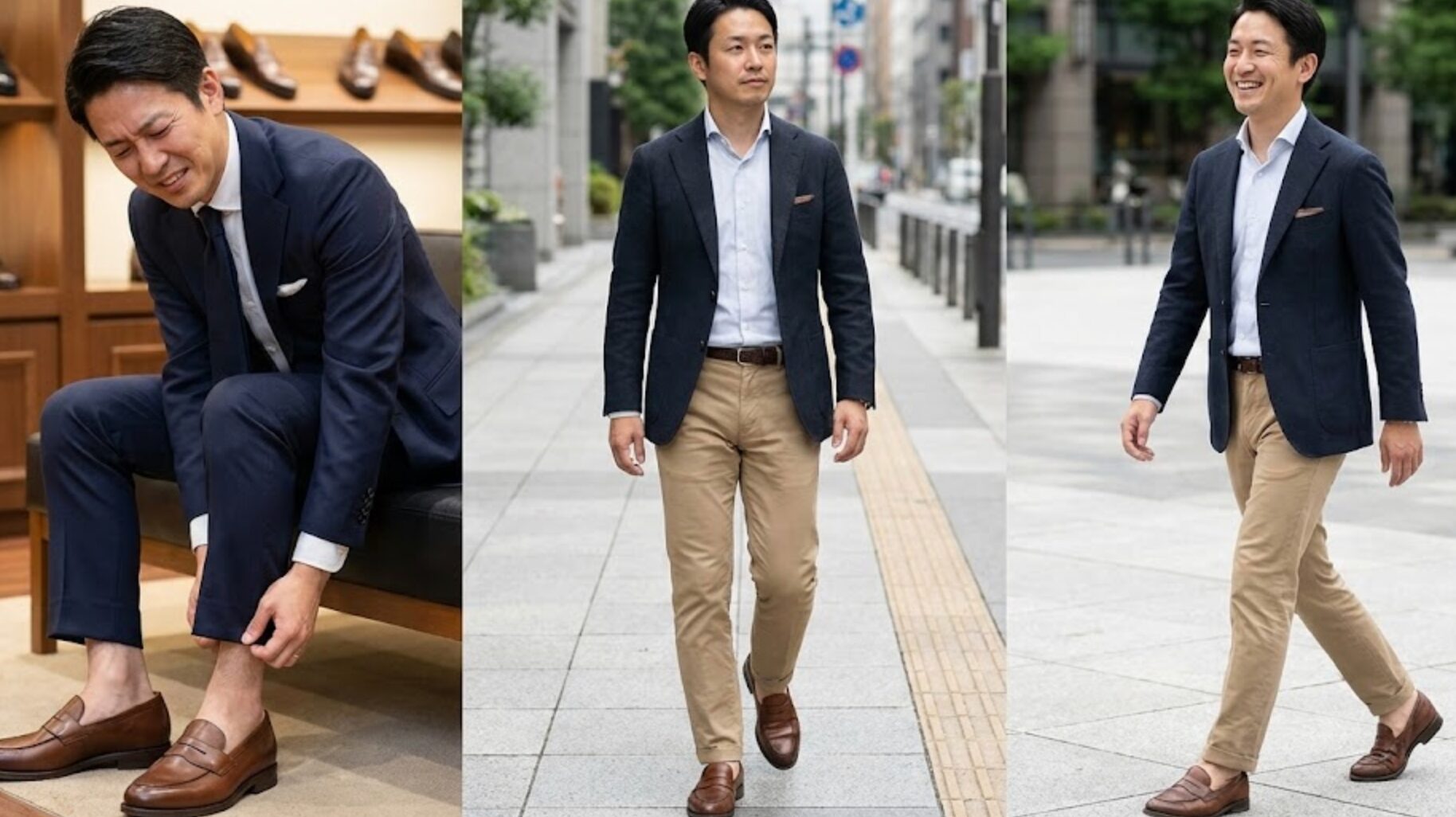 バー ウィック ローファー 経年 変化