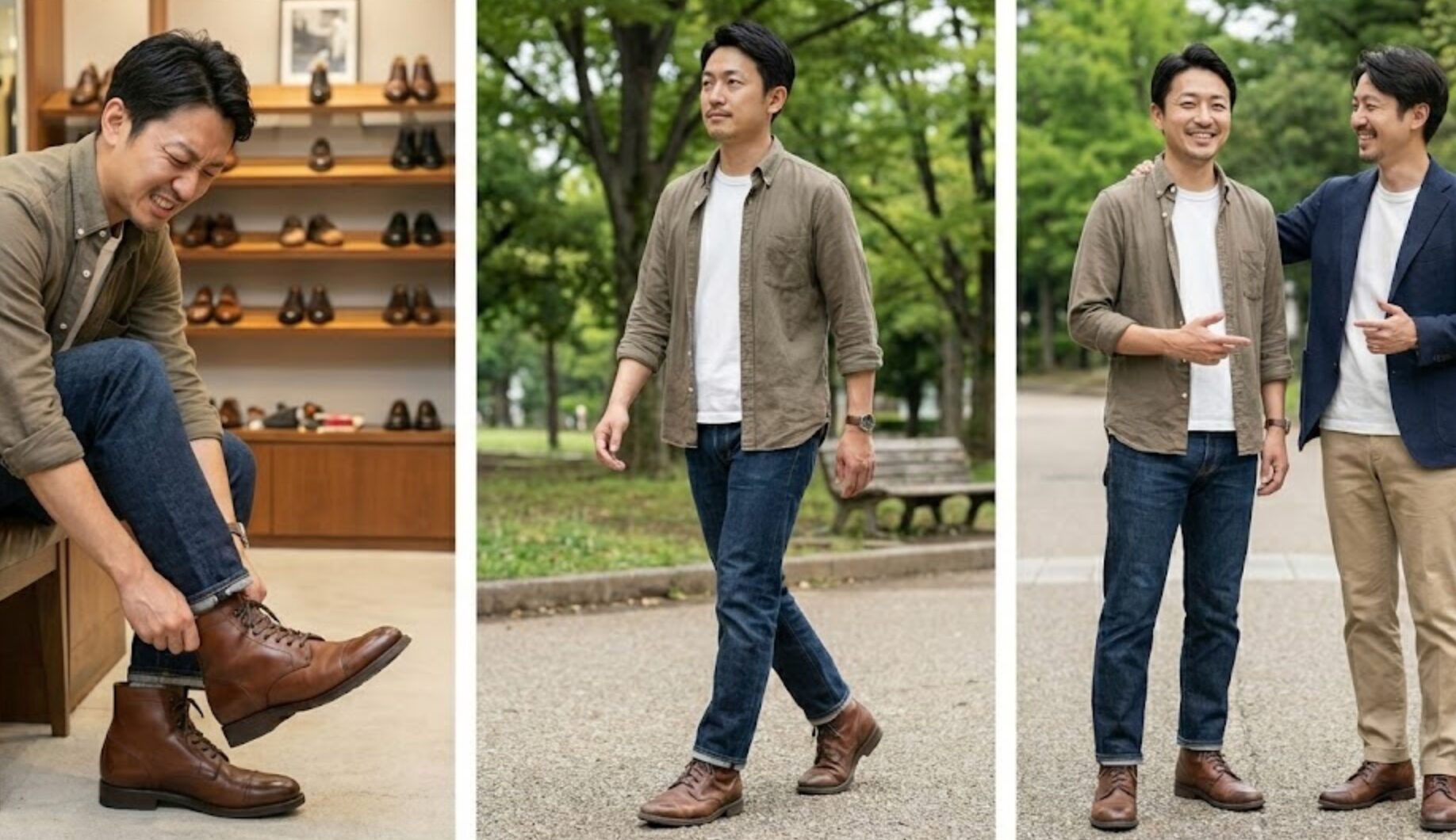 バー ウィック ローファー 経年 変化