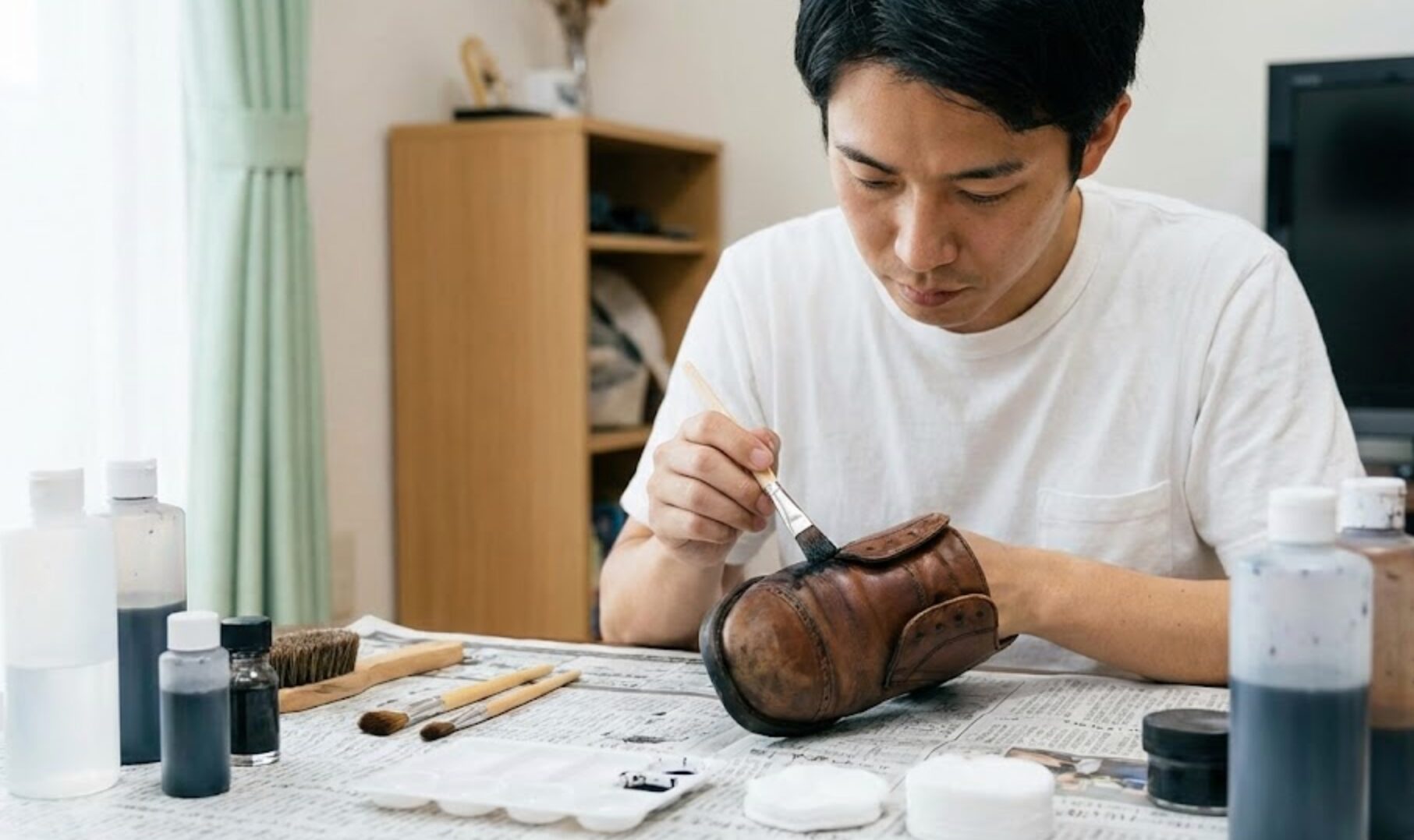 革靴 染める 100 均