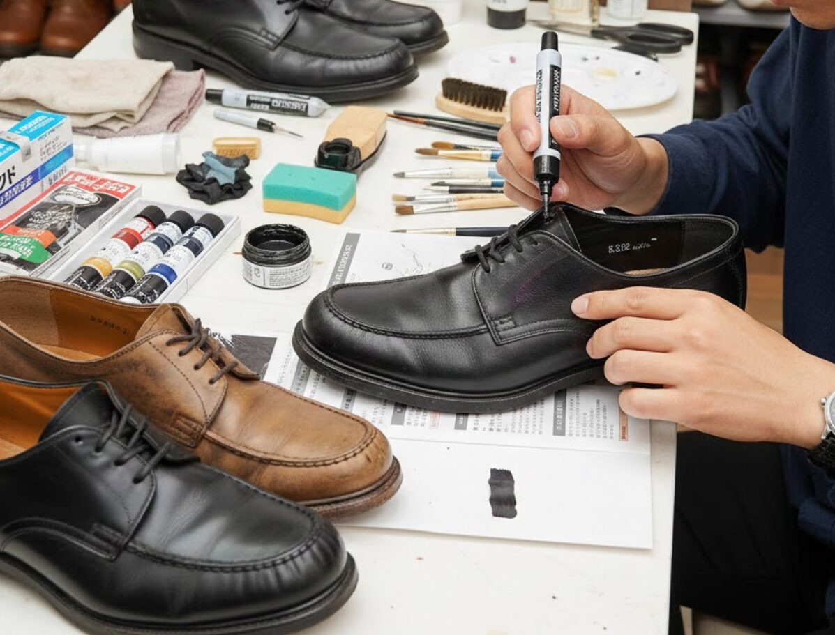 革靴 黒 染め 100 均