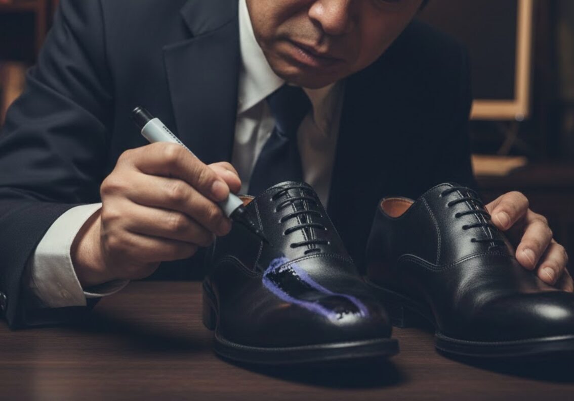 革靴 黒 染め 100 均