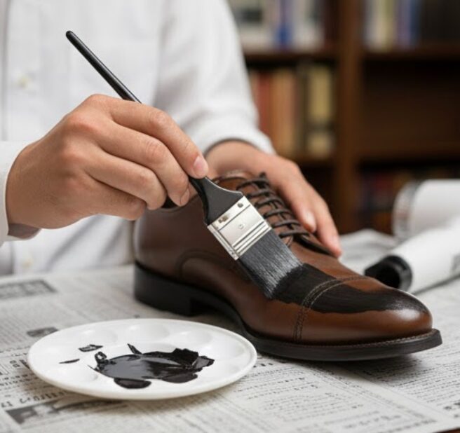 革靴 黒 染め 100 均