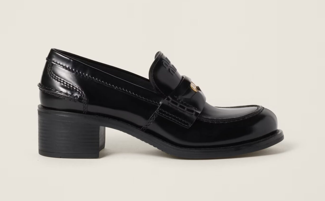 miumiu レザー ペニー ローファー