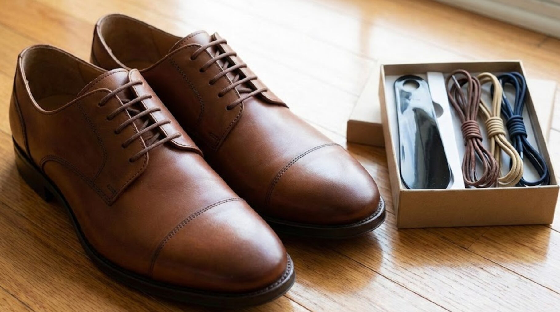 革靴 紐 結ば ない 方法