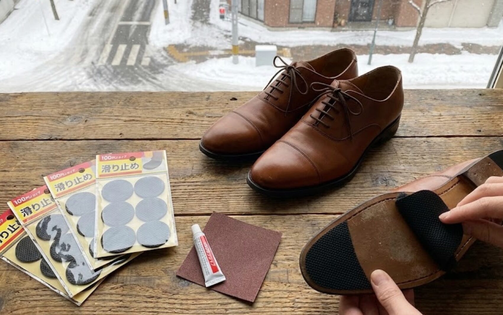 革靴 滑り 止め 100 均