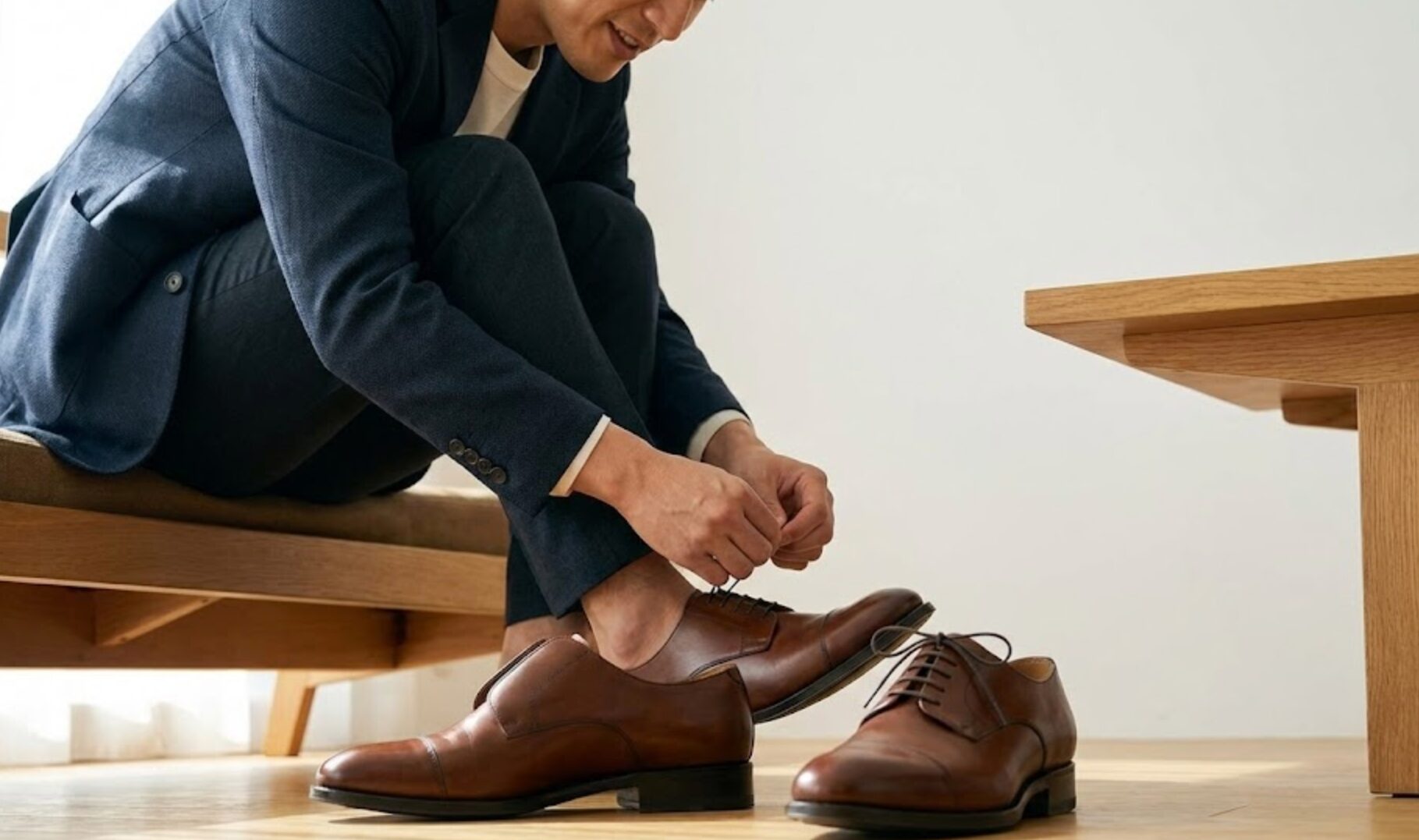 革靴 紐 隠す 隠さ ない