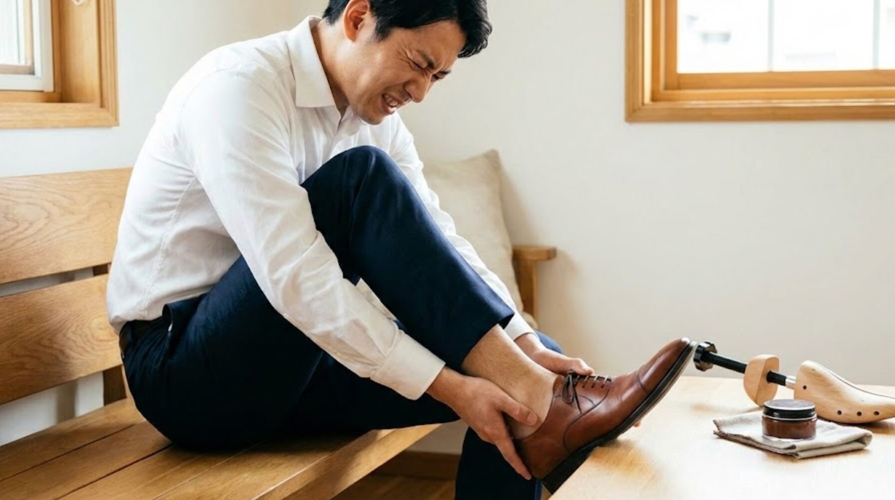 革靴 きつい 伸びる