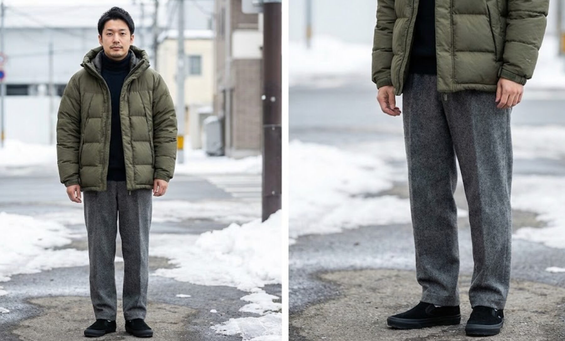 vans スリッポン 黒 コーデ