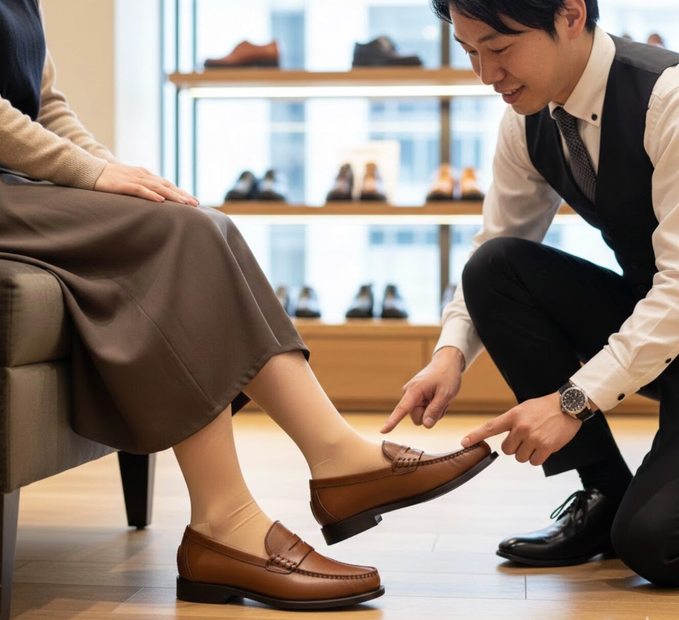 アルテサノス ローファー 店舗