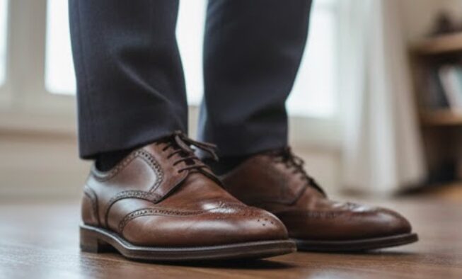 革靴 キュッキュッ 音