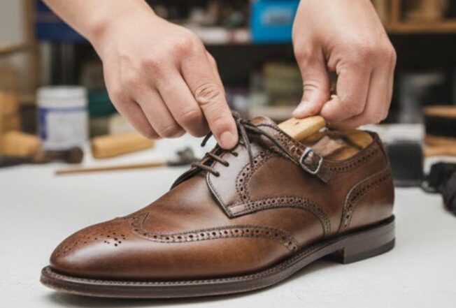 革靴 キュッキュッ 音